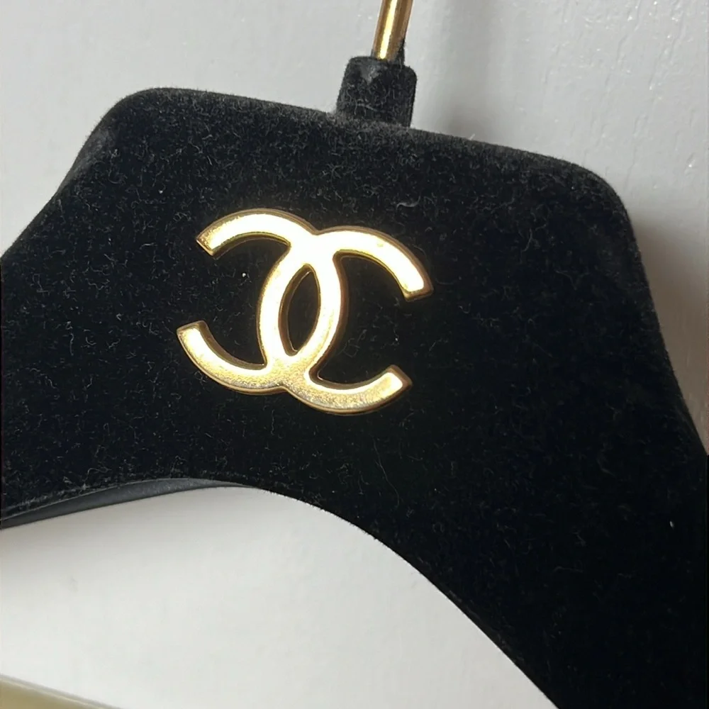 Authentic Chanel velvet hanger